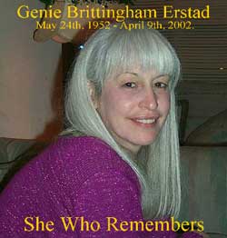 Genie Brittingham Erstad, RIP